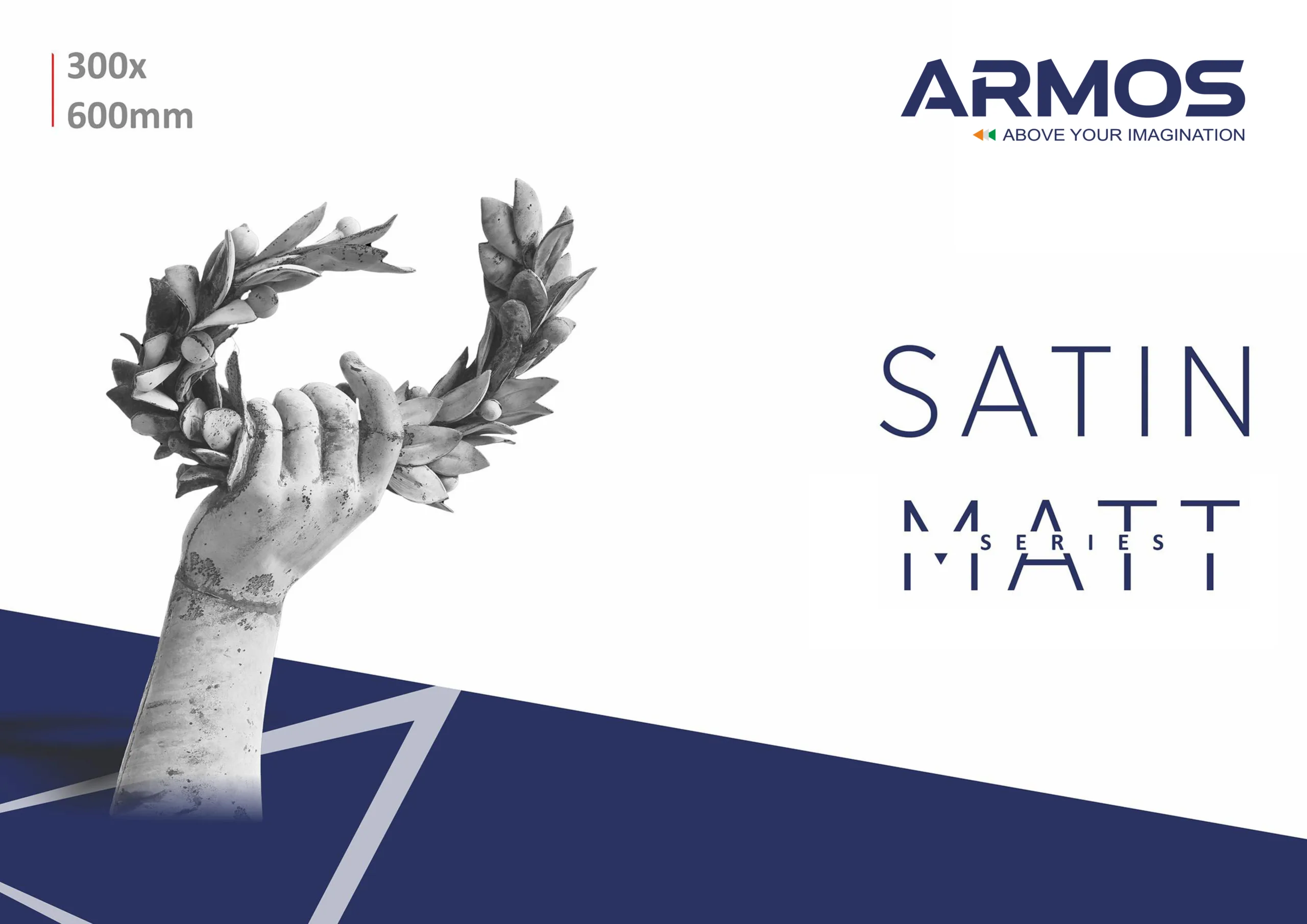 Satin matt finish concept series 300x600mm ceramic wall tiles for modern interiors by Armos, India